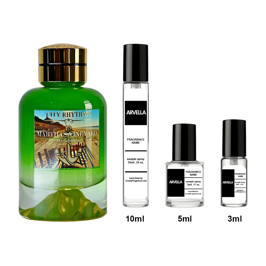 City Rhythm Martha’s Vineyard Sample 3ml Spray - Arvella Fragrance